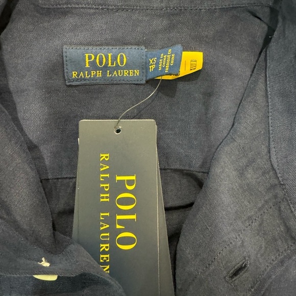 POLO RALPH LAUREN Relaxed Fit Linen-Silk Twill Shirt . - Picture 13 of 13